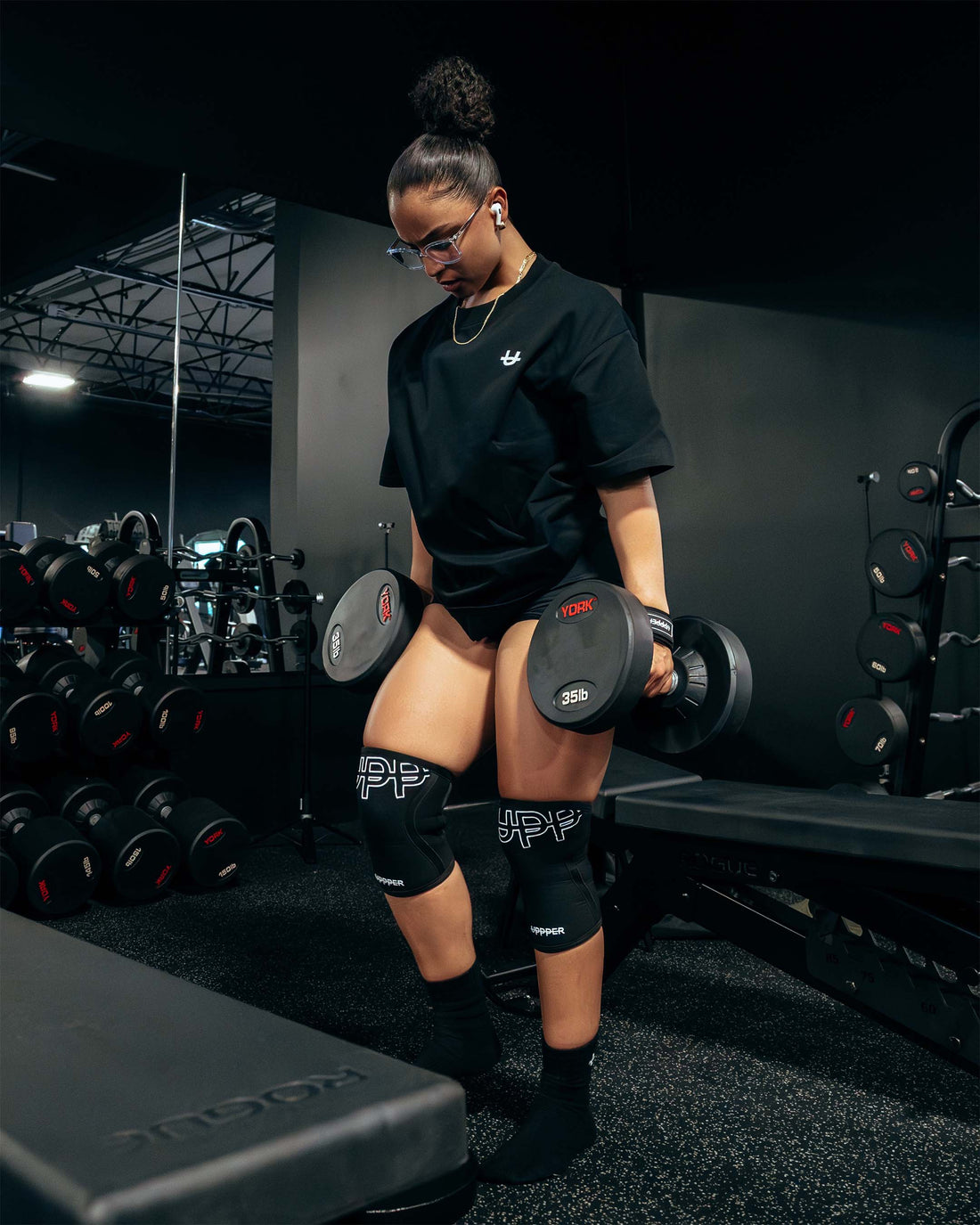 woman getting ready to workout